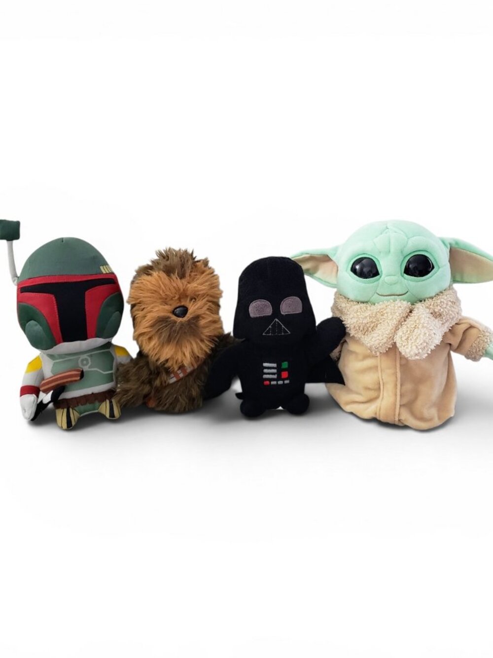 Star Wars Character Plush - Grogu - Chewbacca - Darth Vadar - TALKING Boba Fett